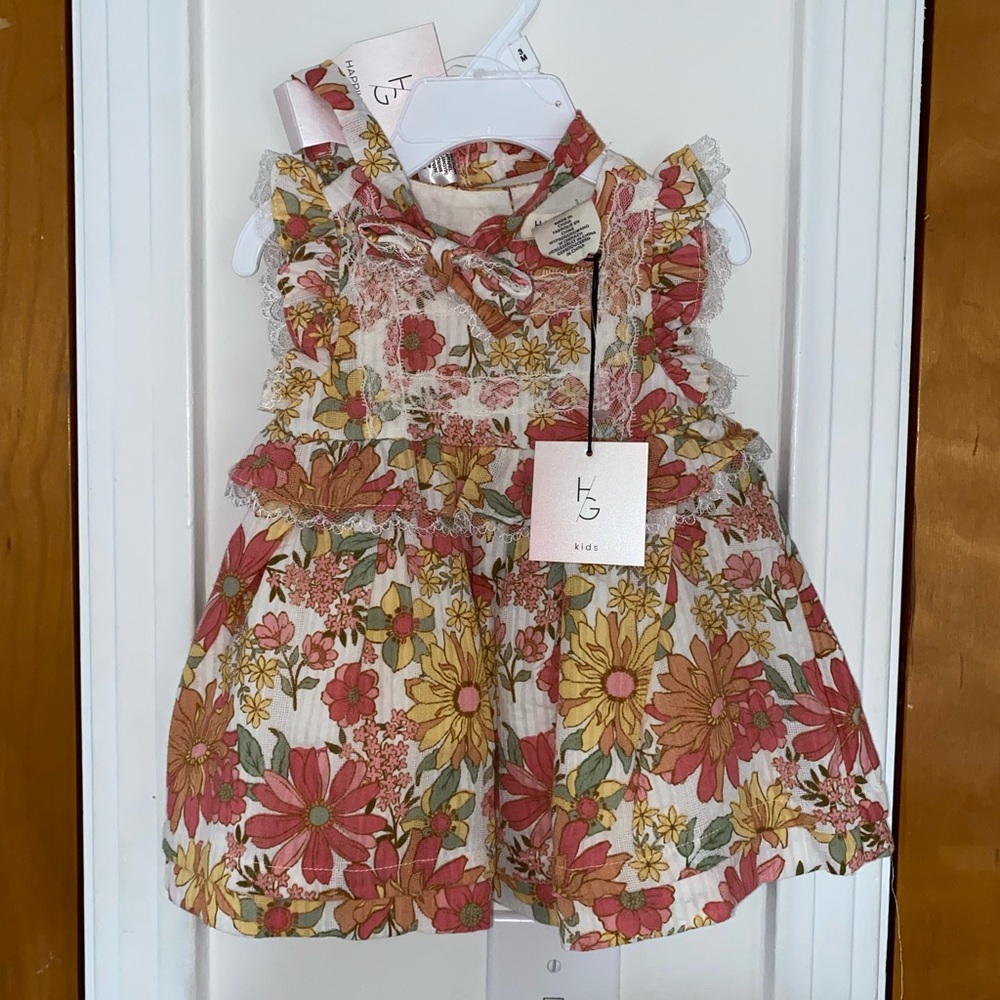 Vibrant Floral Kids Dress